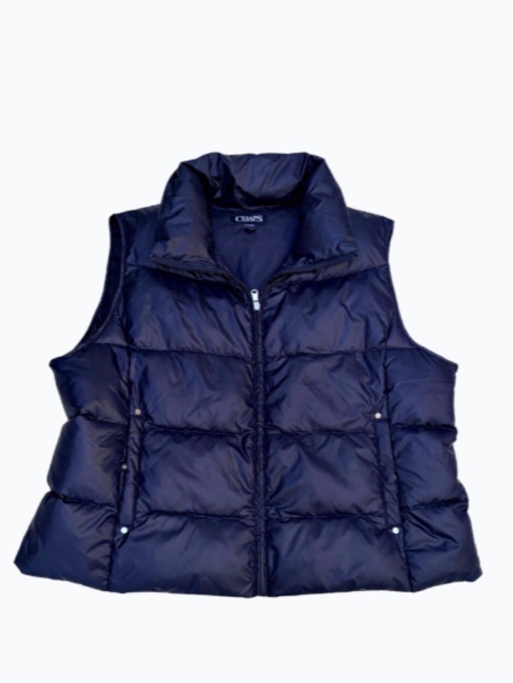 CHAPS Women's Navy Puffer Vest